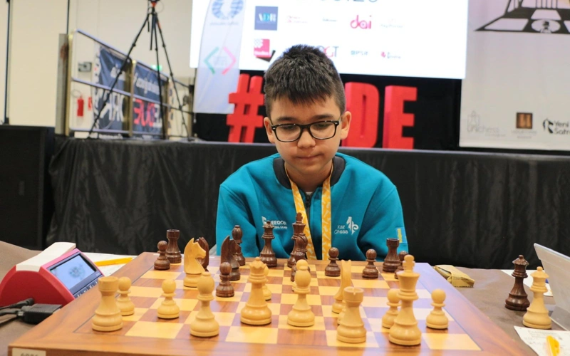 Kazakh chess prodigy Mark Smirnov