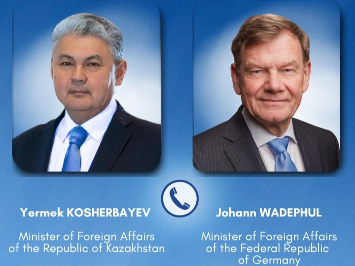 Foreign Ministers of Kazakhstan and Germany Hold Telephone Conversation