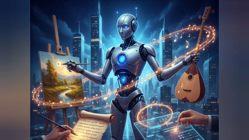 Картина, сгенерированная ИИ