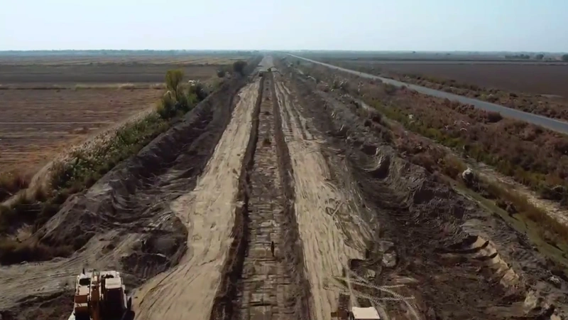 Реконструкция канала протяженностью 15 км началась в Туркестанской области
