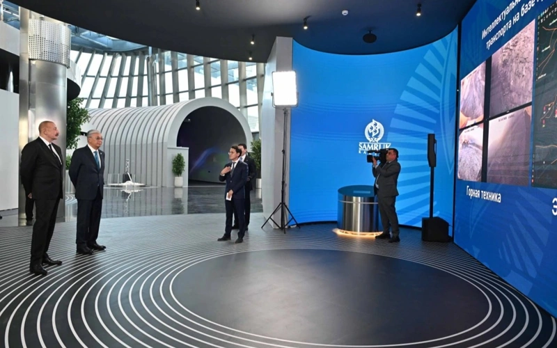 Kazakh, Azerbaijani Presidents visit Alem.AI international center