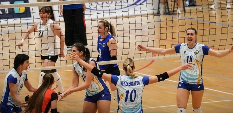 Voleıbol: «Jetisý» komandasy «Qýanyshty» jeńip, kósh basyna shyqty