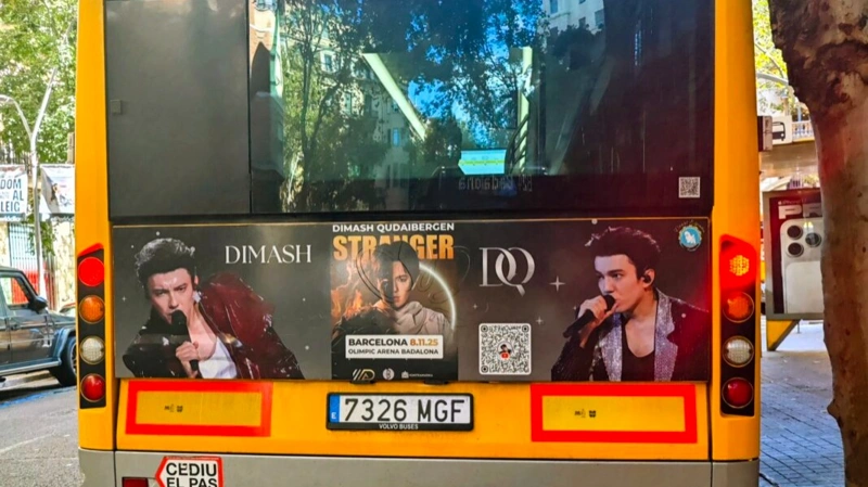Spanish fans launch bus ads ahead of Dimash’s Barcelona concert