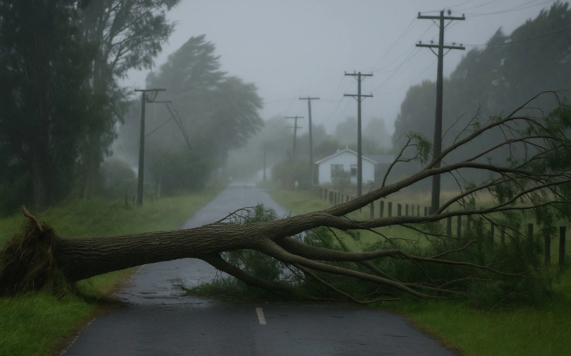 Strong winds leave over 10,000 homes without power in New Zealand