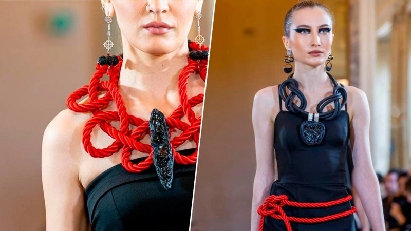 Jewelry made from Karaganda coal showcased at Milan Fashion Week Jewelry made from Karaganda coal showcased at Milan Fashion Week