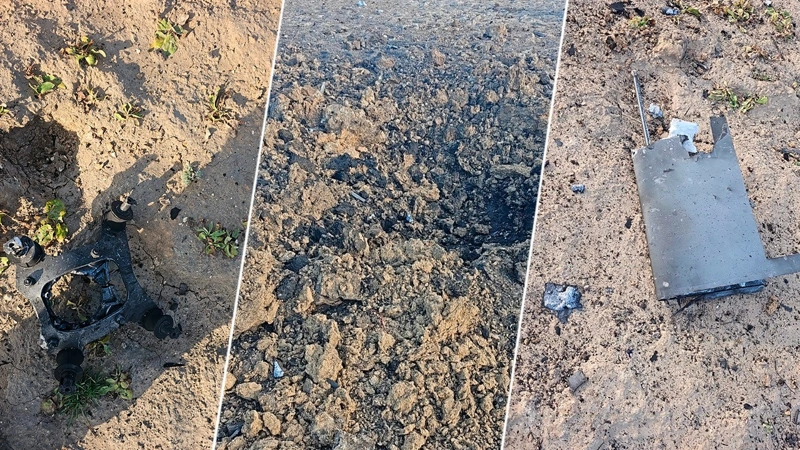 Дрон упал в Западно-Казахстанской области