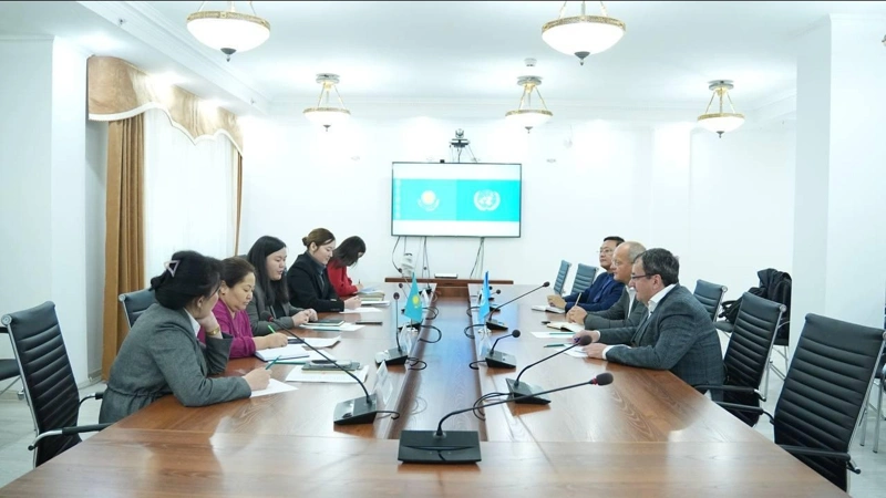 ҚР Экология және табиғи ресурстар министрлігі мен БҰҰ Өнеркәсіптік даму ұйымы (ЮНИДО) өкілдерінің кездесуі