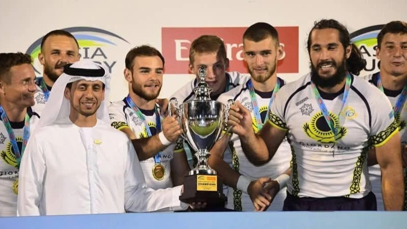 Kazakhstan secures 1st place at Asia Rugby Emirates Sevens Trophy 2025 in Oman