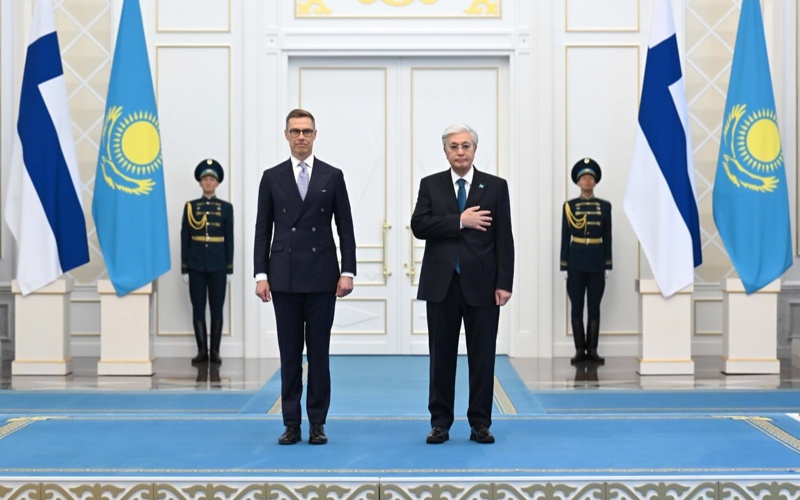Қасым-Жомарт Тоқаев Финляндия Президентін Ақордада қарсы алды