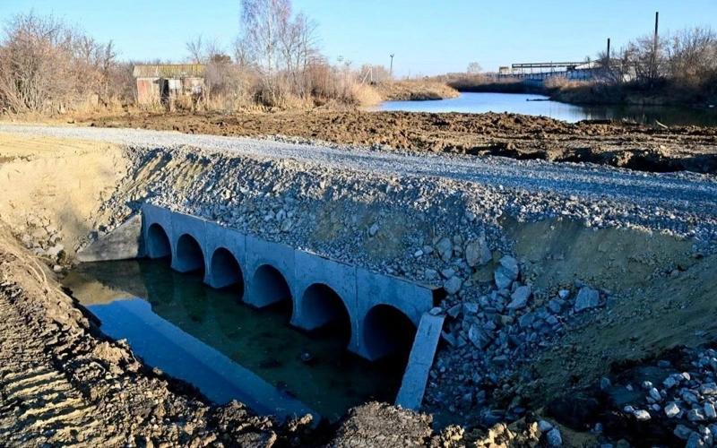 Petropavldaǵy sý burý arnasynyń qurylysy aıaqtalýǵa jaqyn