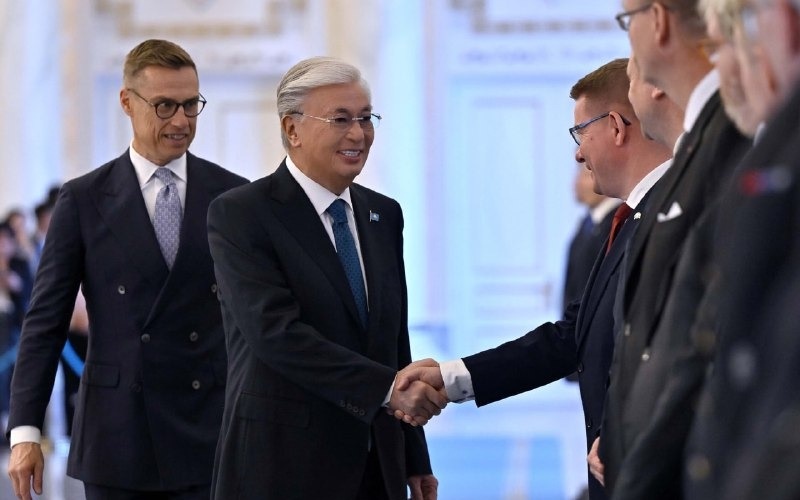 Қасым-Жомарт Тоқаев Финляндия Президентін Ақордада қарсы алды Қасым-Жомарт Тоқаев Финляндия Президентін Ақордада қарсы алды