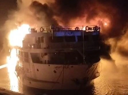 Egypt's cruise ship catches fire on the Nile, 220 people evacuated