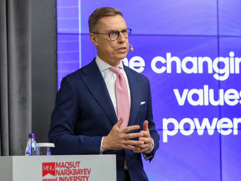 Finnish President Alexander Stubb outlines shifting world order in lecture at MNU