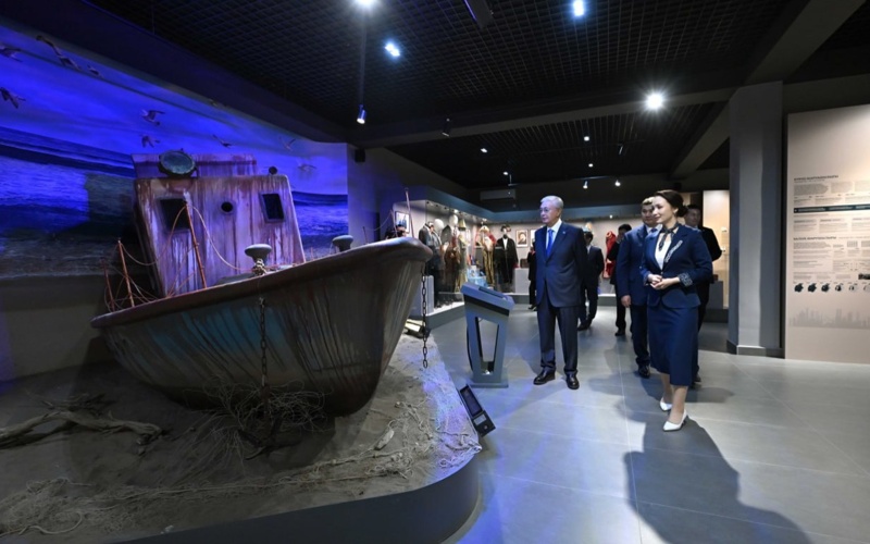 Президент осмотрел новый историко-краеведческий музей Кызылординской области р