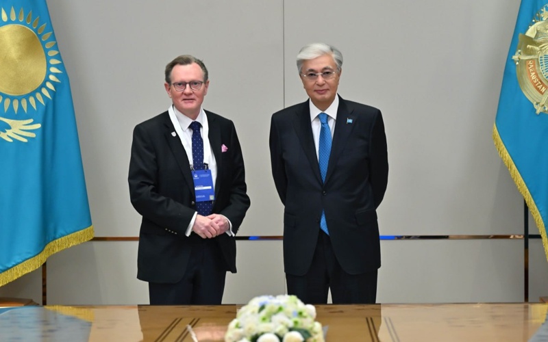 Касым-Жомарт Токаев принял президента и вице-канцлера Queen’s University Belfast Иана Грира р