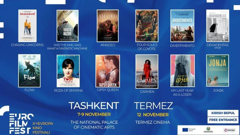 Tashkent and Termez to host the 10th European Film Festival 