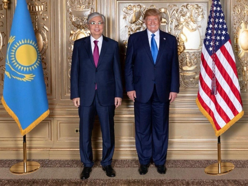 Kassym-Jomart Tokayev and Donald Trump Kassym-Jomart Tokayev and Donald Trump