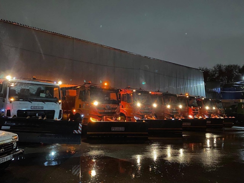 снегопад в Алматы снегопад в Алматы