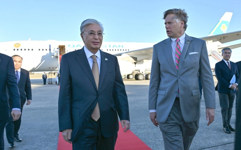  President Tokayev lands in Washington, D.C. 