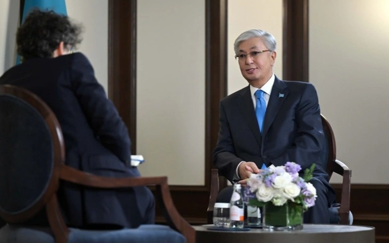 President Kassym-Jomart Tokayev gives interviews to The Washington Post and The New York Times