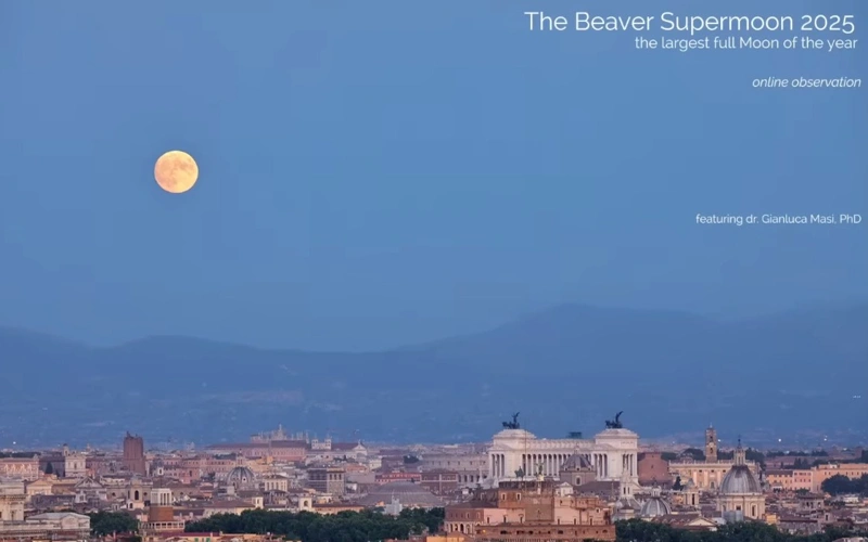 The largest Moon of 2025 illuminated the sky over Kazakhstan