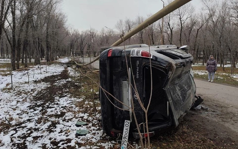 авария ДТП Алматы без газа