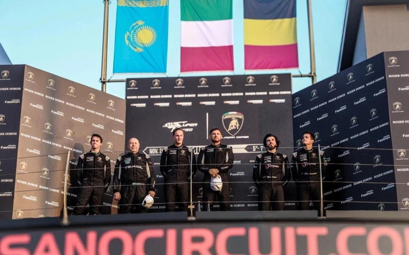 Kazakh team claims 2nd place at Lamborghini Super Trofeo Europe 6th stage