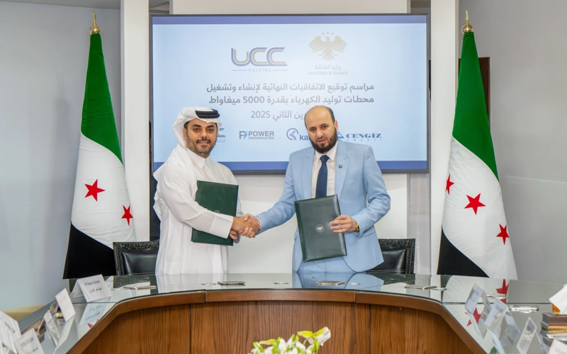 Syria, foreign consortium led by UCC Holding ink agreements to build and operate power plants with 5000 MW total capacity