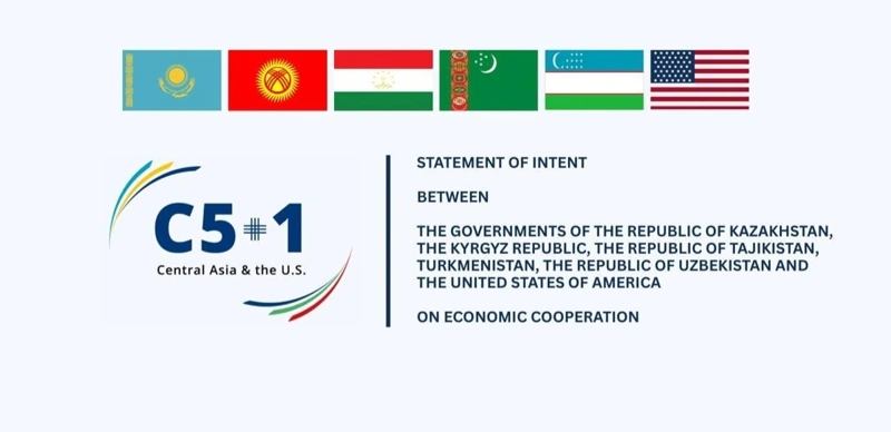 C5+1 countries sign statement of intent on economic cooperation