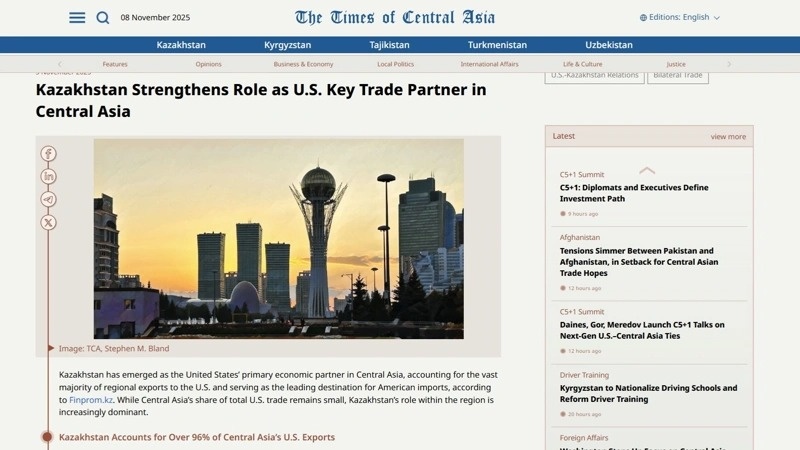 The Times of Central Asia