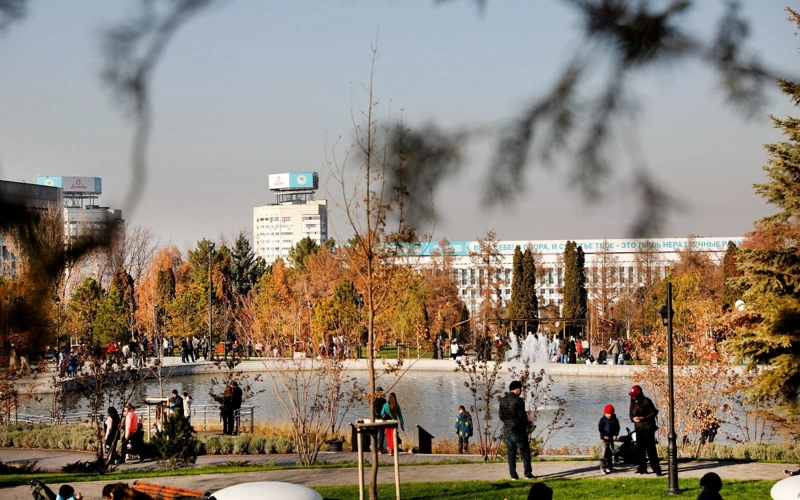 Новый сквер открыли в Алматы