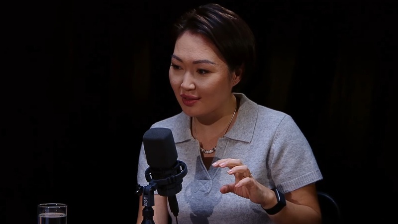 Кадр с подкаста Bizdin Orta