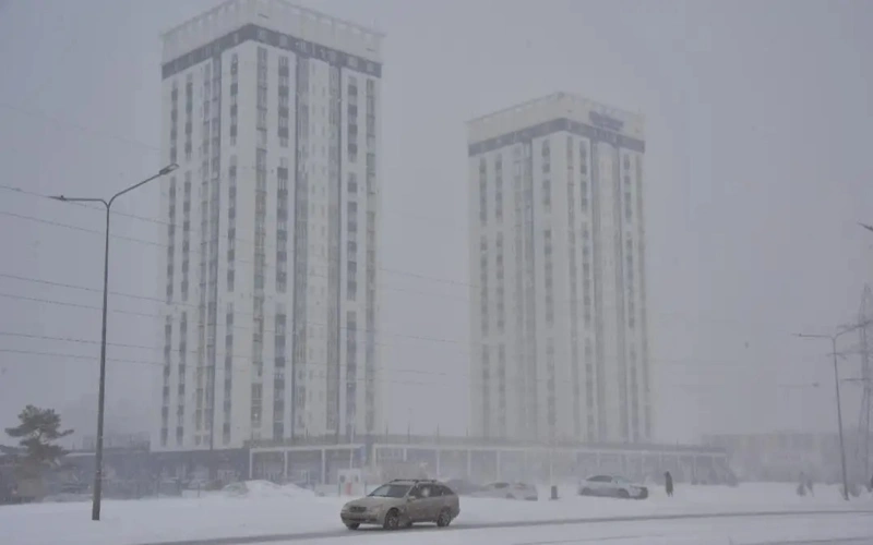 Ground blizzards, precipitation, and black ice predicted across Kazakhstan