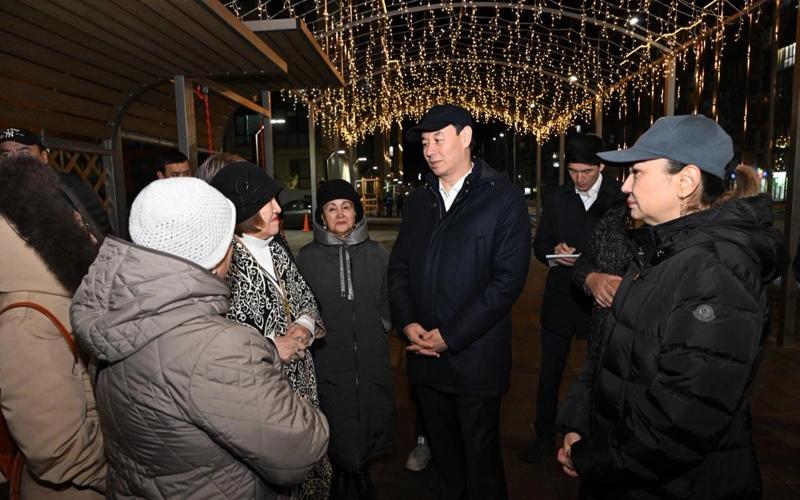 Дархан Сатыбалды оценил результаты освещения фасадов в новых микрорайонах