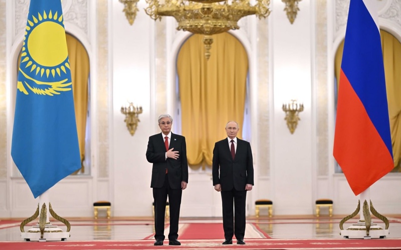 Official welcome ceremony for President Tokayev underway at Kremlin Official welcome ceremony for President Tokayev underway at Kremlin