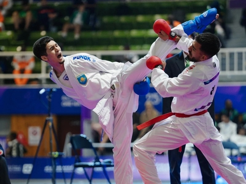 Kazakhstan’s Nikita Tarnakin wins karate gold at ISG 2025