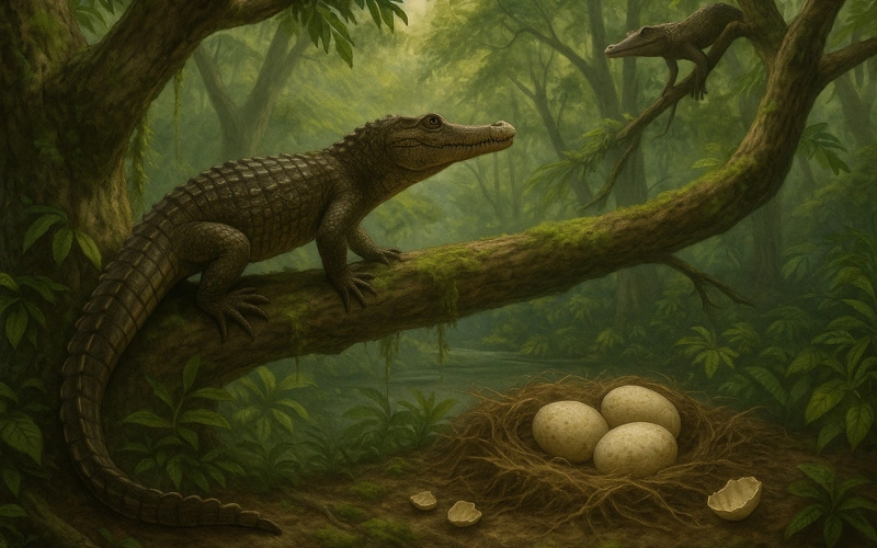 Eggs of “drop crocs” discovered