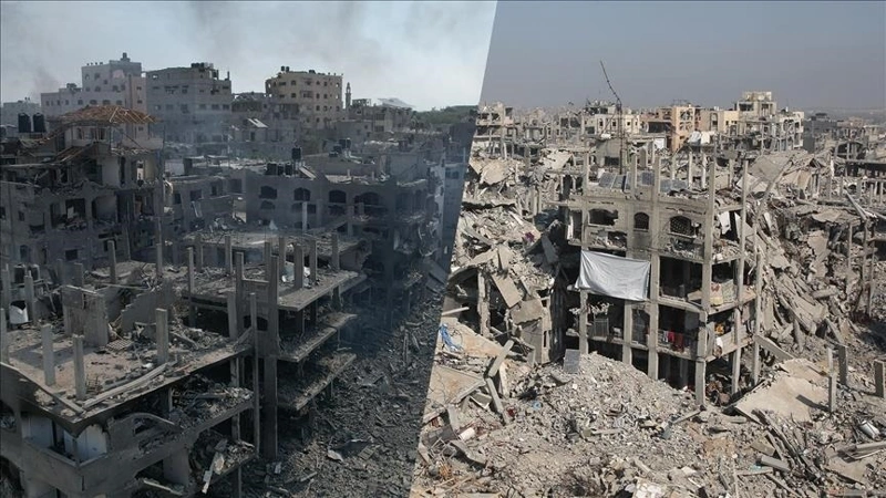 Izraıl soqqylary saldarynan Gazada 282 myń úı qırady