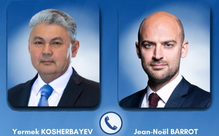 Kazakhstan-France: Foreign ministers 