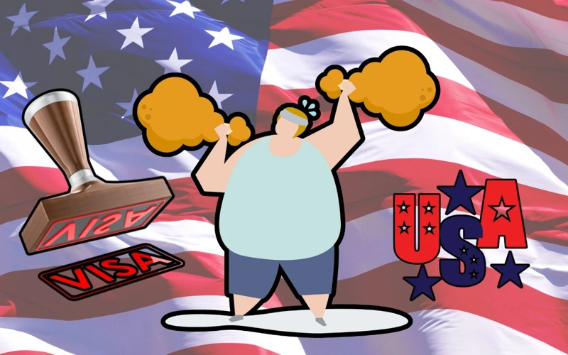 USA, weigh obesity, visa, health