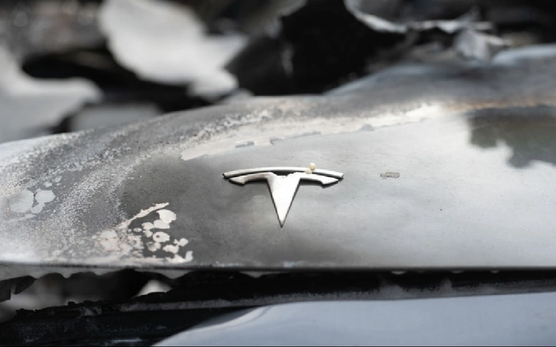 Десятки электрокаров Tesla сгорели при пожаре во Франции