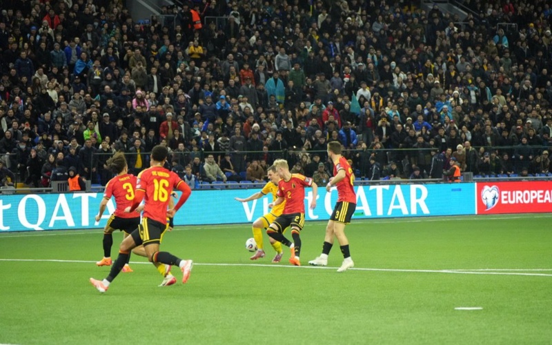 Дастан Сатпаев открыл счет в игре с Бельгией Дастан Сатпаев открыл счет в игре с Бельгией