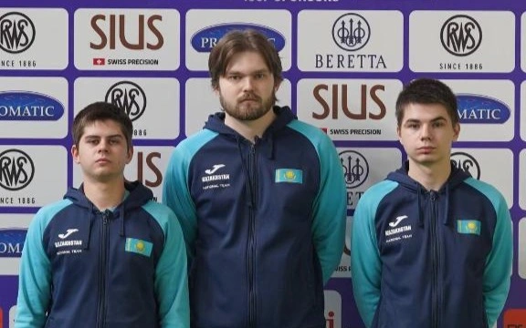 Kazakh men's shooting team wins historic bronze at World Championships in Egypt