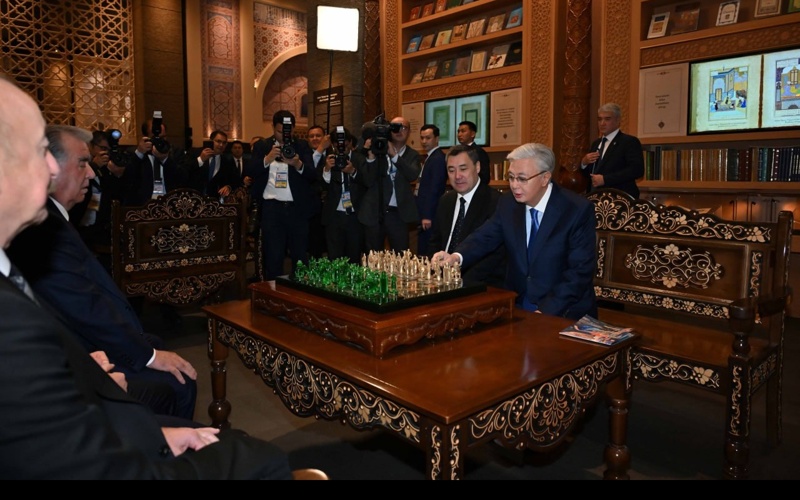 Leaders of Central Asia, Azerbaijan tour Islamic Civilization Center in Tashken Leaders of Central Asia, Azerbaijan tour Islamic Civilization Center in Tashken