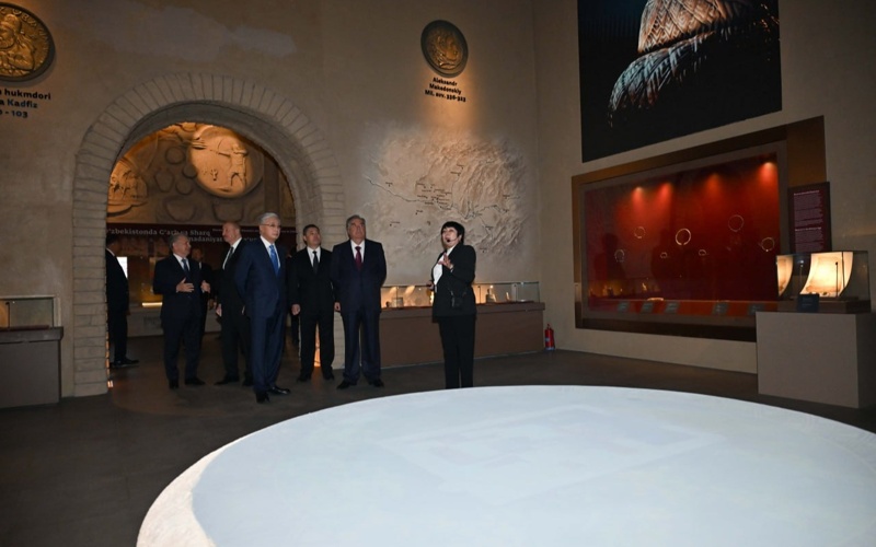 Leaders of Central Asia, Azerbaijan tour Islamic Civilization Center in Tashken Leaders of Central Asia, Azerbaijan tour Islamic Civilization Center in Tashken