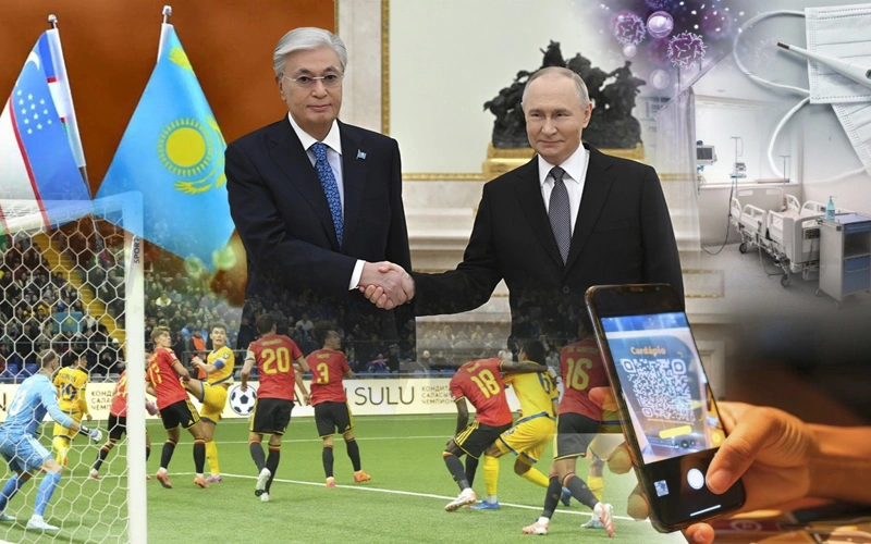 Госвизиты Президента в Россию и Узбекистан, единый QR и матч Казахстан — Бельгия — обзор недели
