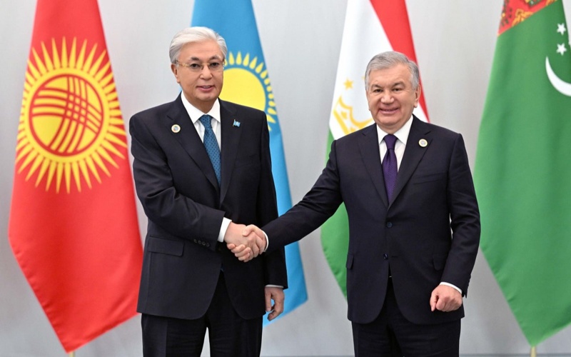 President Tokayev arrives at Tashkent Congress Center President Tokayev arrives at Tashkent Congress Center