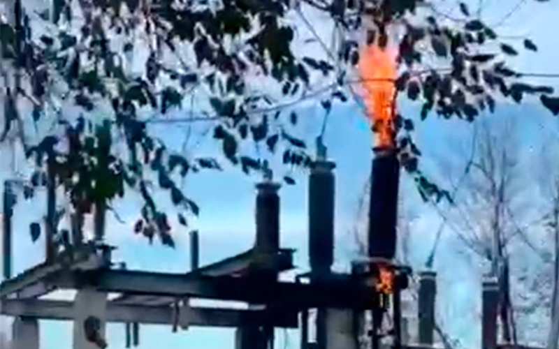 подстанция горит