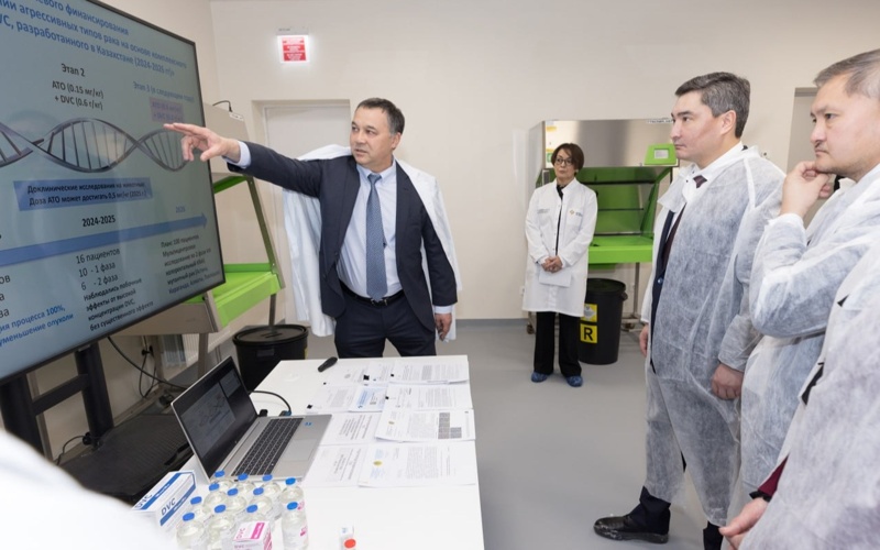 Олжас Бектенов Ұлттық ғылыми онкология орталығында Олжас Бектенов Ұлттық ғылыми онкология орталығында