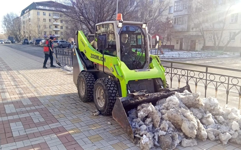 уборка снега, Астана